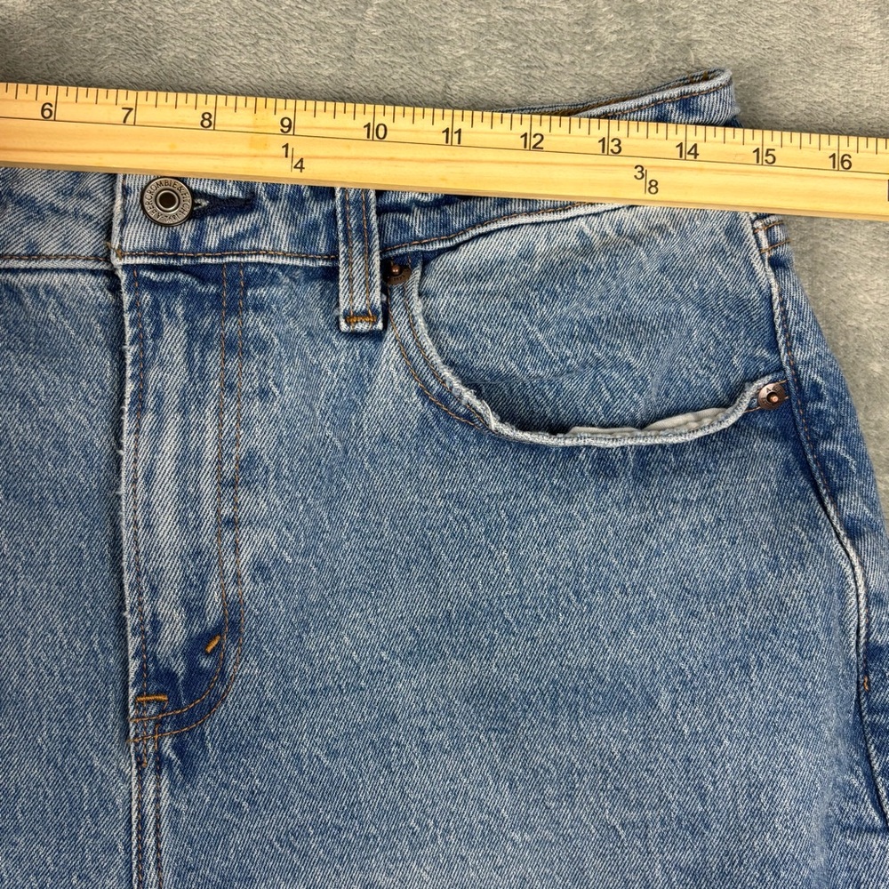Abercrombie Fitch High Rise 90s Relaxed Jeans Womens 29 Blue Curve Love Straight - Picture 6 of 14